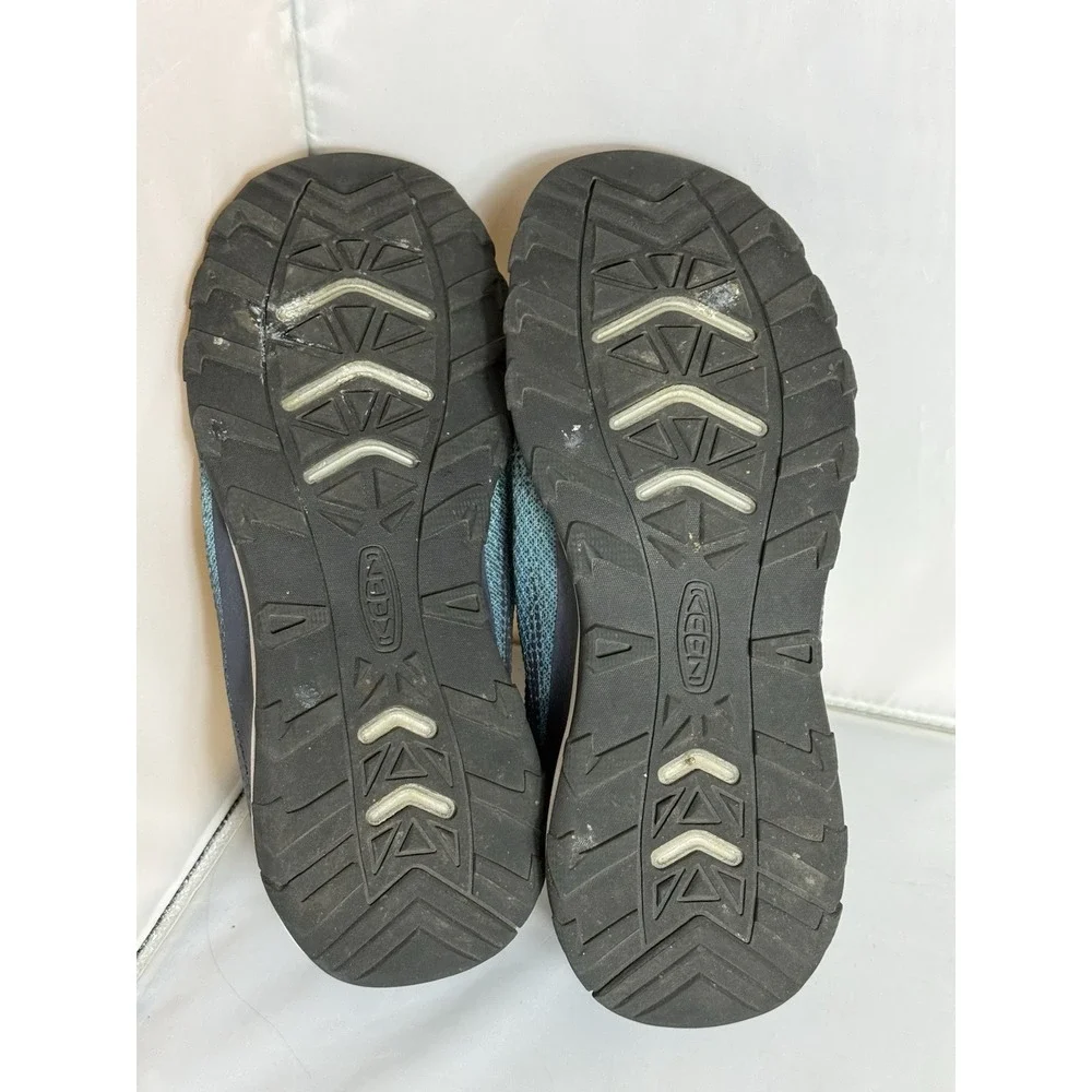 KEEN Wanduro Speed Hiking Trail Shoes Kids Size 6 Blue Lightweight Mesh Cap Toe